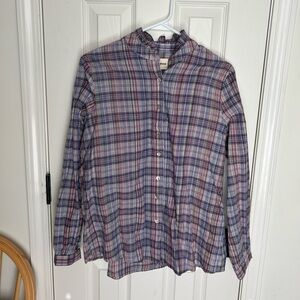 Garance Paris Plaid Button Down Blouse